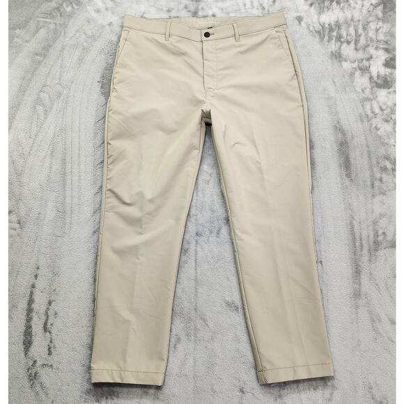Banana Republic Pants Mens 38X29 Tan Slim Fit Chino Business Casual Performance - Picture 1 of 12